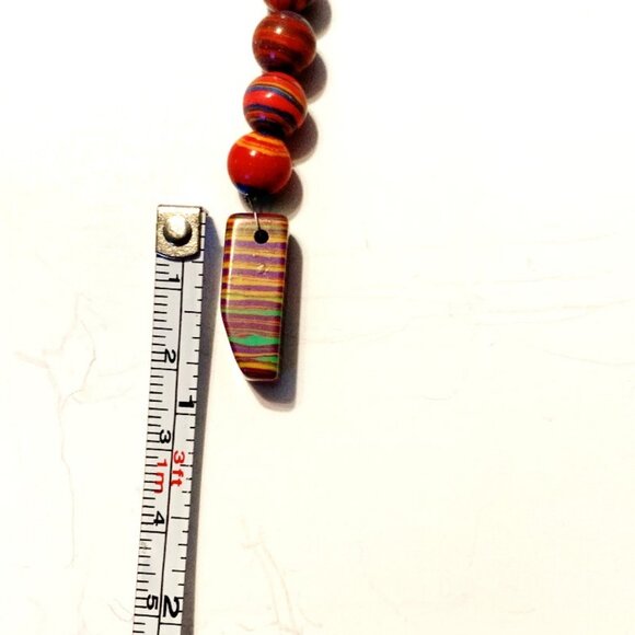 Rainbow Matrix Turquoise Keychain – Harmony, Protection & Sacred Balance - Picture 6 of 6